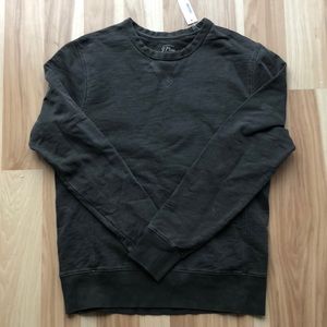 Men’s charcoal gray cotton sweater